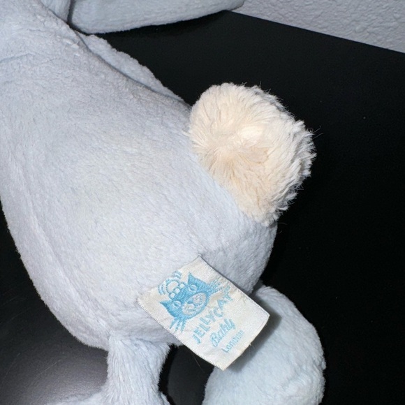 Jellycat Baby Bashful Blue Bunny 10” Stuffed Animal RATTLE - Picture 4 of 4